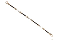 Bracciale in oro e caucciu' - Asta Preziosi