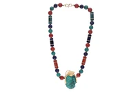 Collana con sodalite, malachite e diaspro - Asta Preziosi