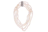 Collana di perle coltivate con diamanti - Asta Preziosi