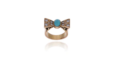 Anello con diamanti e pietra - Asta Preziosi