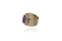 Anello con diamanti e ametista - Asta Preziosi Online Anello con diamanti e ametista - Asta Preziosi Online
