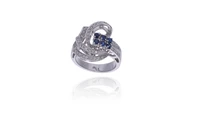 Anello con zaffiri e diamanti - Asta Preziosi Online Anello con zaffiri e diamanti - Asta Preziosi Online
