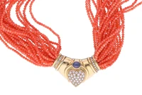 Collana di corallo - Asta Preziosi Online Collana di corallo - Asta Preziosi Online