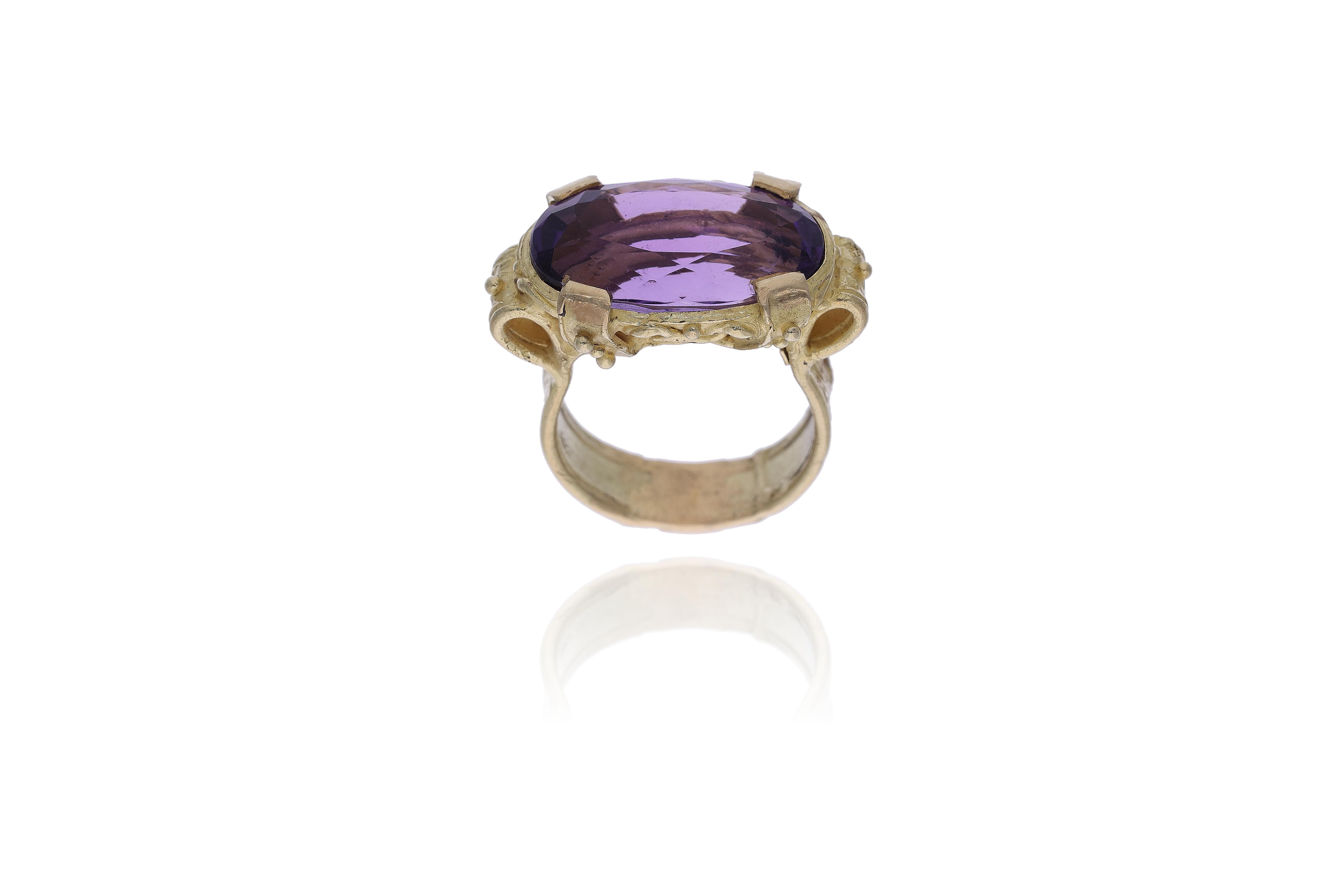 Anello con ametista - Asta Preziosi Online