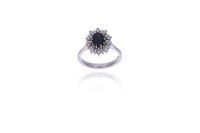 Anello con diamanti e zaffiro - Asta Preziosi Online Anello con diamanti e zaffiro - Asta Preziosi Online
