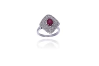 Anello con rubino e diamanti - Asta Preziosi Online Anello con rubino e diamanti - Asta Preziosi Online