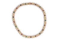 Collana con perle coltivate, corindoni e pietre - Asta Preziosi Online Collana con perle coltivate, corindoni e pietre - Asta Preziosi Online