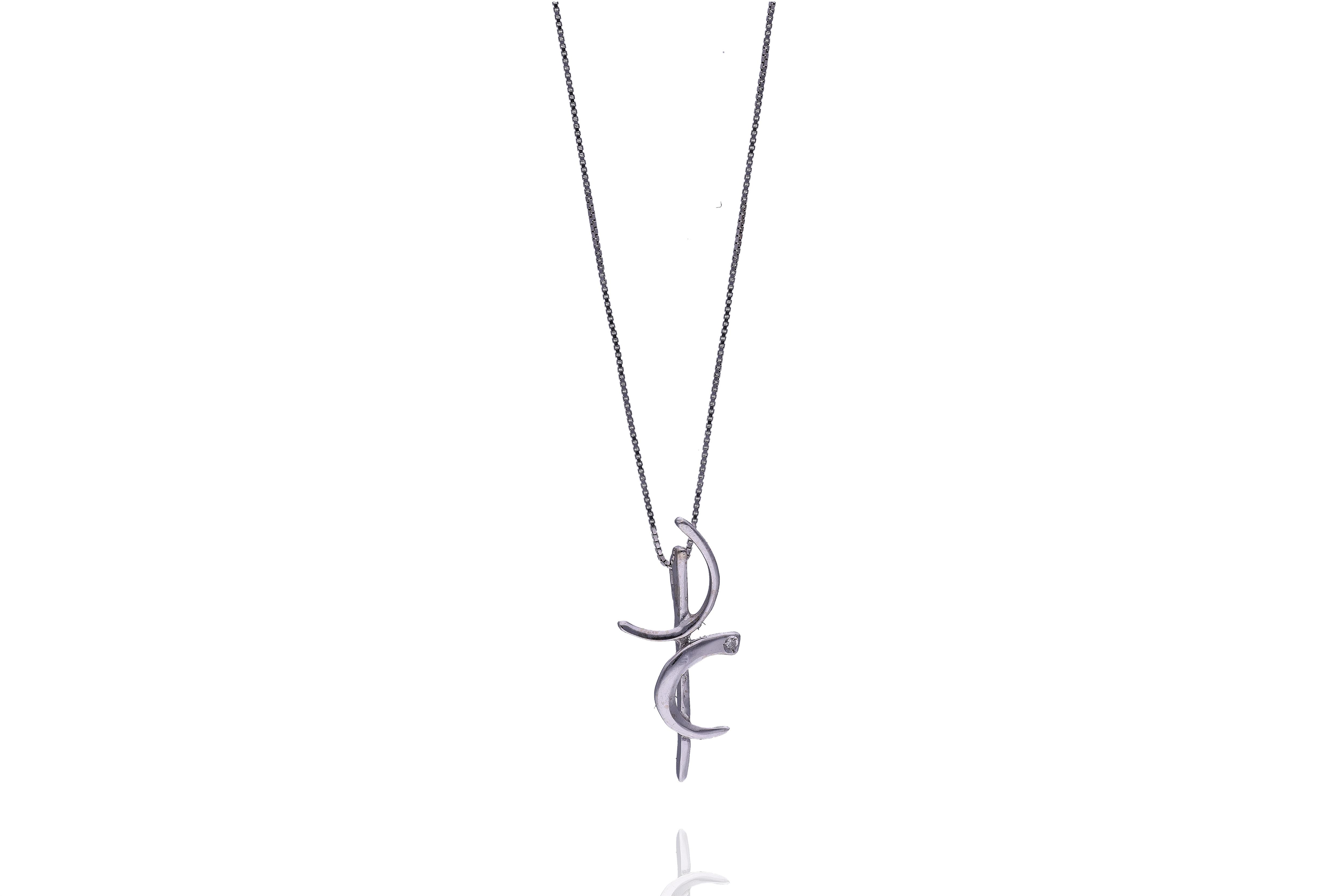 Collana con ciondolo con diamante - Asta Preziosi Online