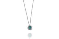 Collana con pendente con smeraldo e diamanti - Asta Preziosi Online Collana con pendente con smeraldo e diamanti - Asta Preziosi Online