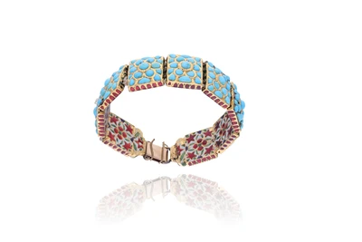 Bracciale con pietre e smalti - Asta Preziosi Online Bracciale con pietre e smalti - Asta Preziosi Online