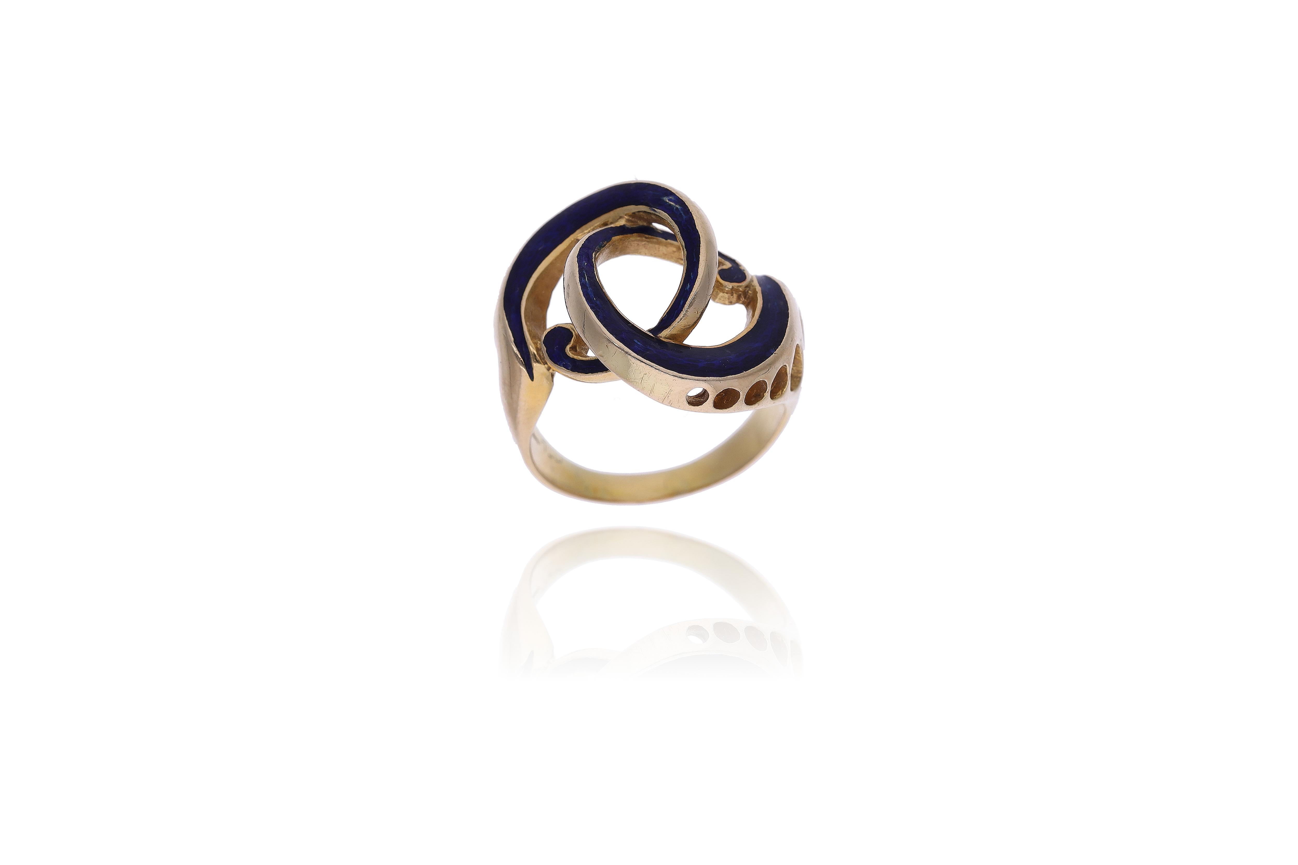 Anello con smalto - Asta Preziosi Online