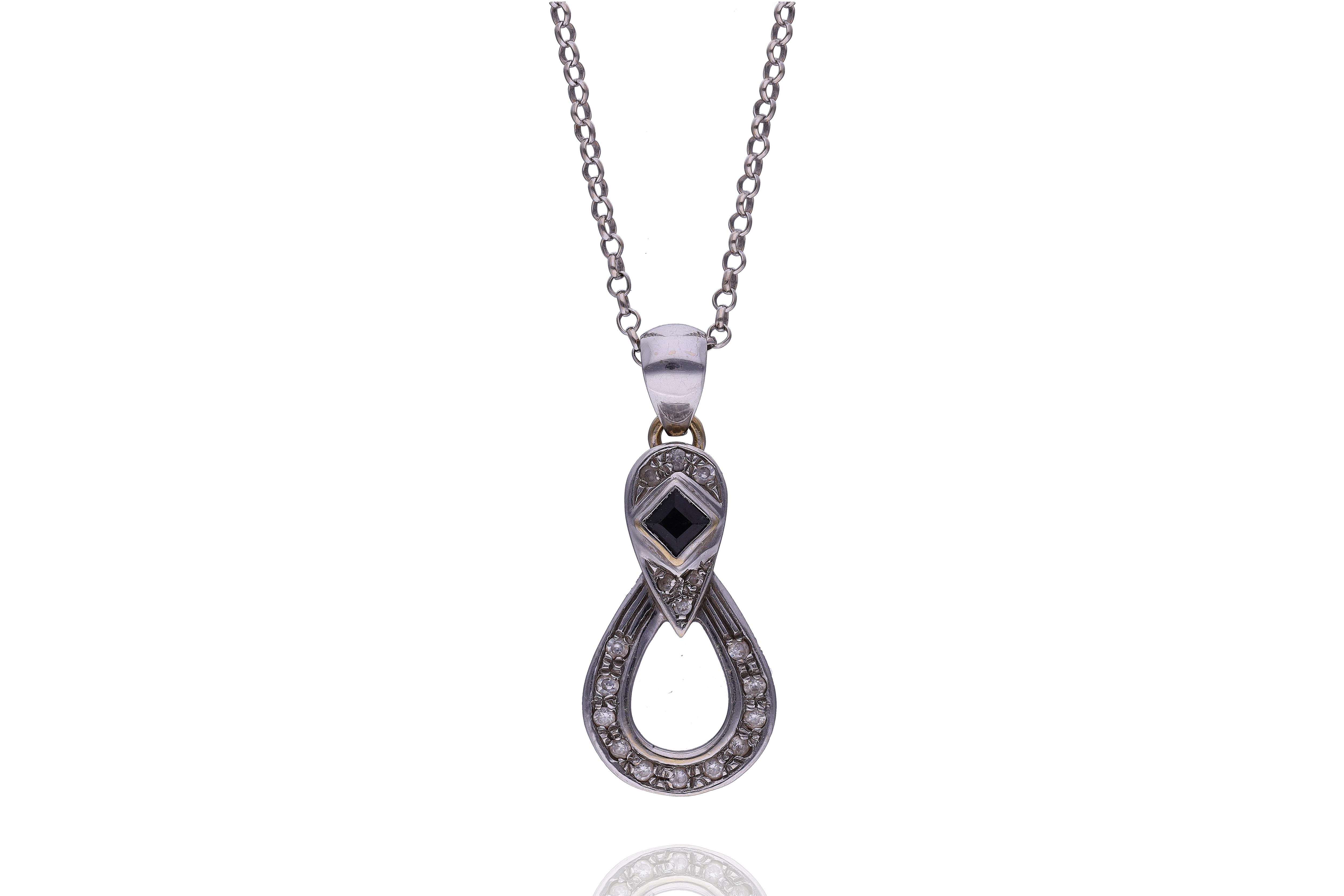 Collana con ciondolo con pietre - Asta Preziosi Online