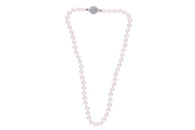 Collana di perle coltivate con diamanti - Asta Preziosi Online Collana di perle coltivate con diamanti - Asta Preziosi Online