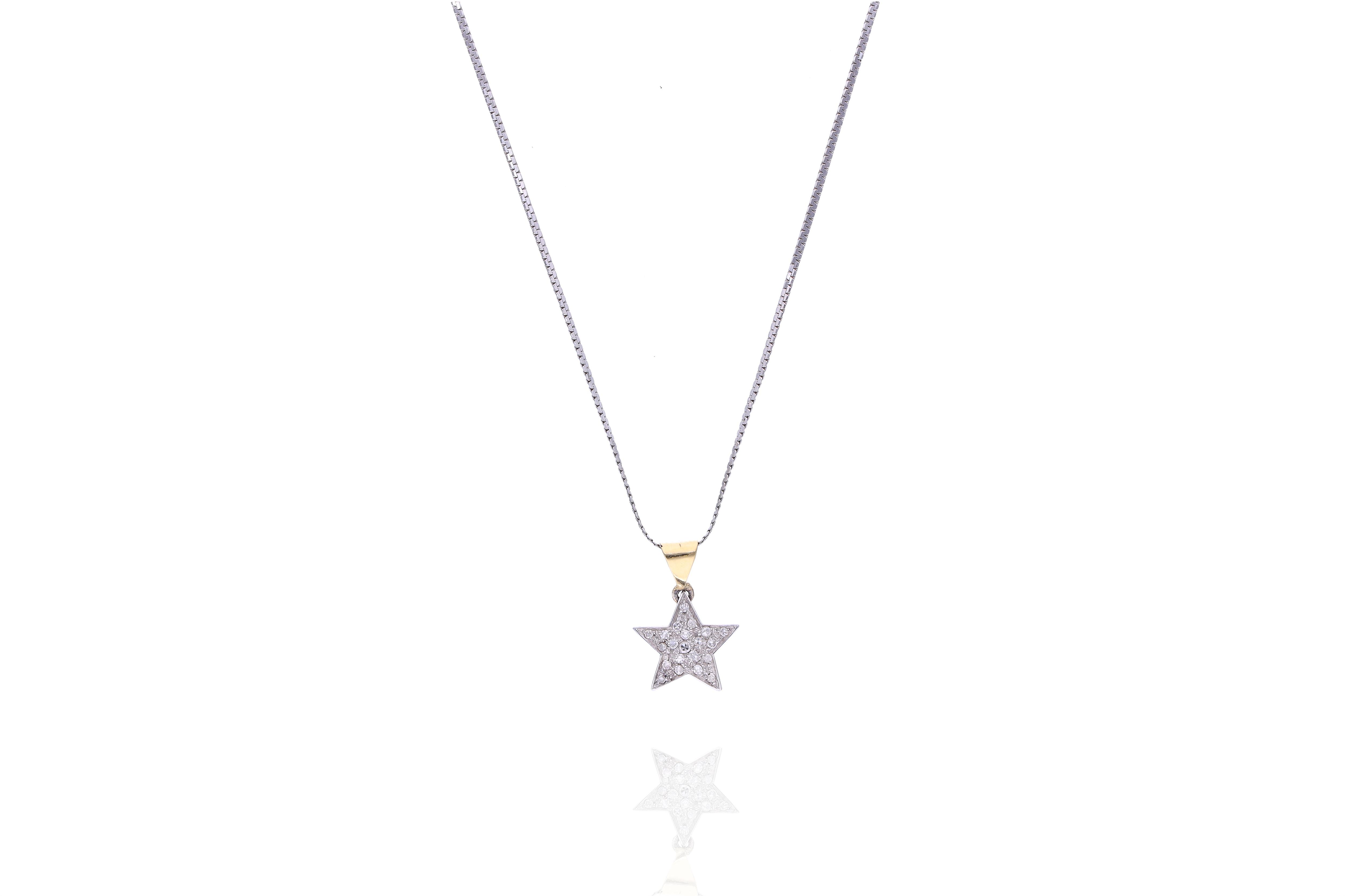 Collana con ciondolo con diamanti - Asta Preziosi Online