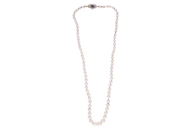 Collana di perle coltivate con pietra - Asta Preziosi Online Collana di perle coltivate con pietra - Asta Preziosi Online