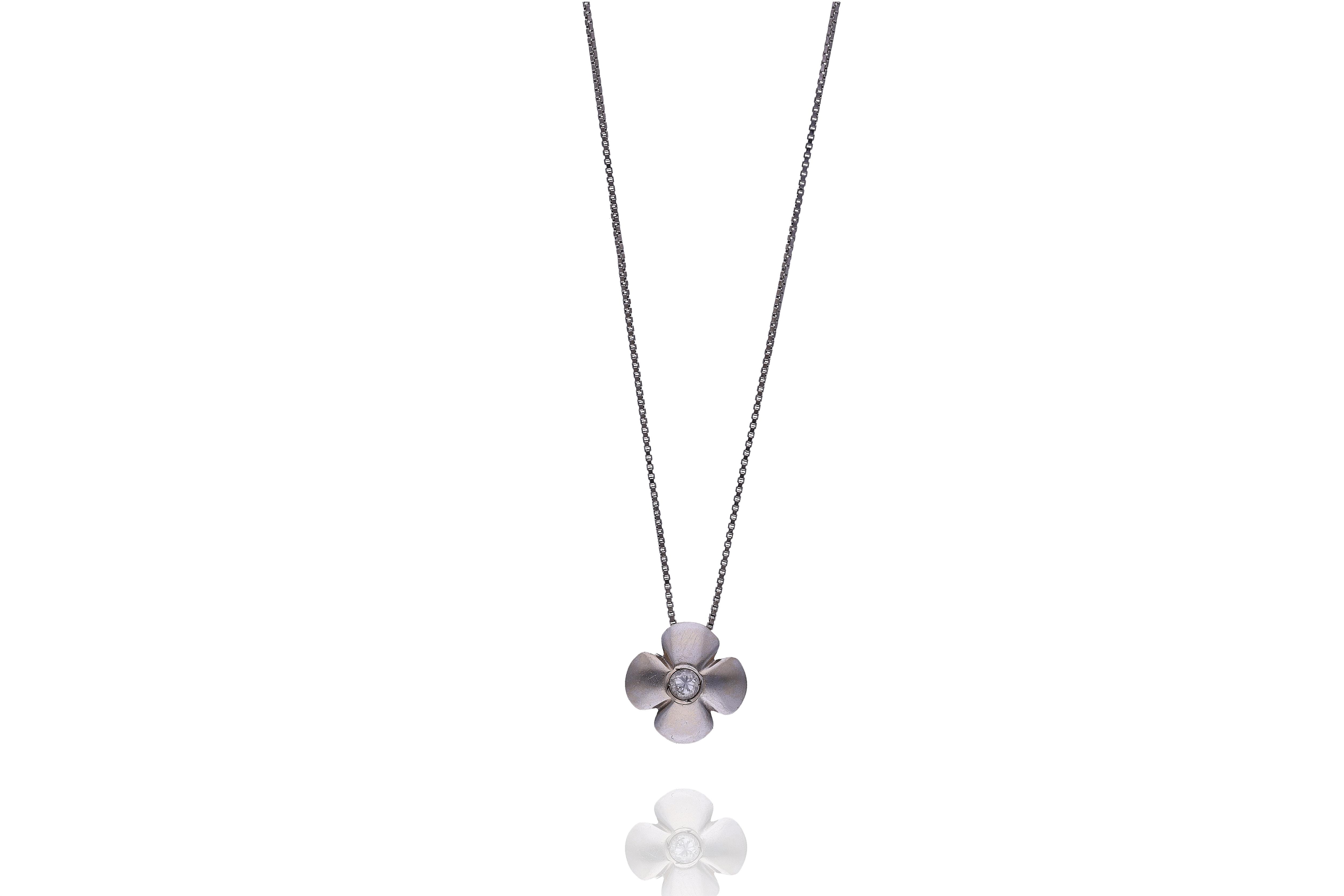 Collana con diamante - Asta Preziosi Online