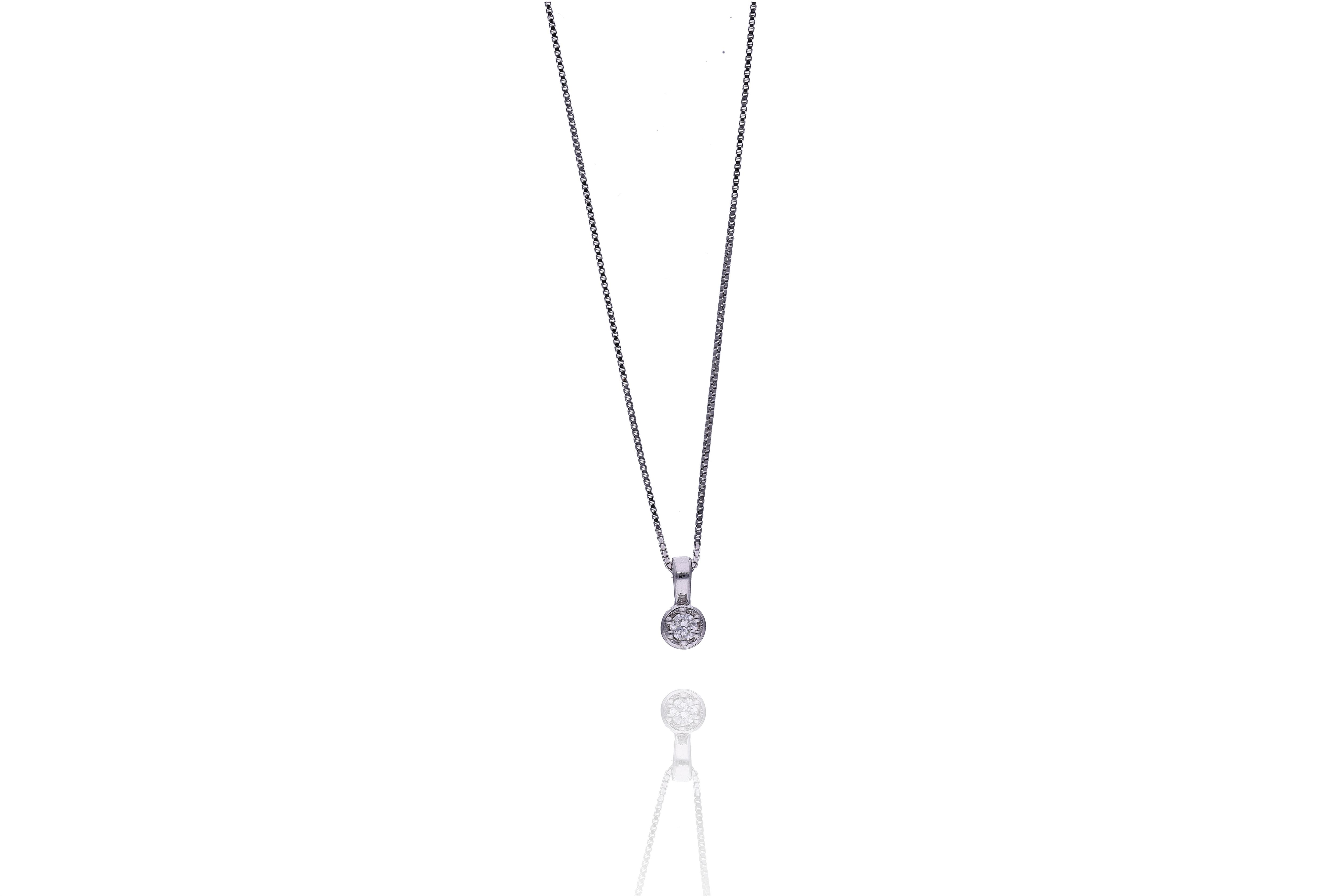 Collana con diamante - Asta Preziosi Online