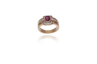 Damiani, Anello con rubino e diamanti - Asta Preziosi Online Damiani, Anello con rubino e diamanti - Asta Preziosi Online