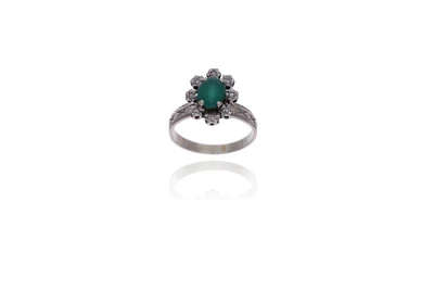 Anello con diamanti e pietra - Asta Preziosi Online Anello con diamanti e pietra - Asta Preziosi Online