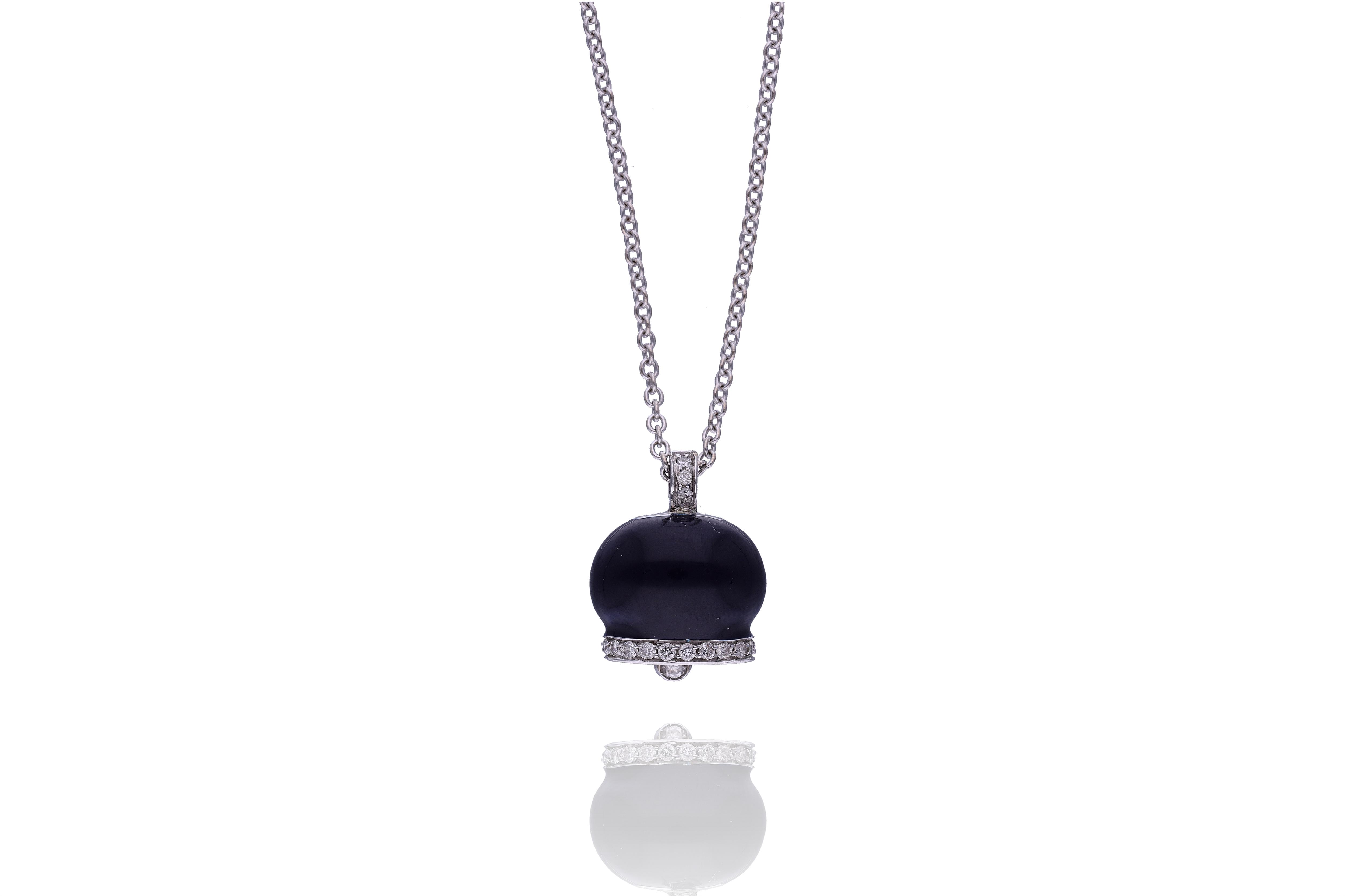 Roman, collana con pendente con smalto e diamanti - Asta Preziosi Online Roman, collana con pendente con smalto e diamanti - Asta Preziosi Online