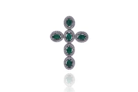 Ciondolo con diamanti e smeraldi - Asta Preziosi Online Ciondolo con diamanti e smeraldi - Asta Preziosi Online