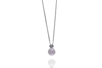 Collana con diamante e perla coltivata - Asta Preziosi Online Collana con diamante e perla coltivata - Asta Preziosi Online