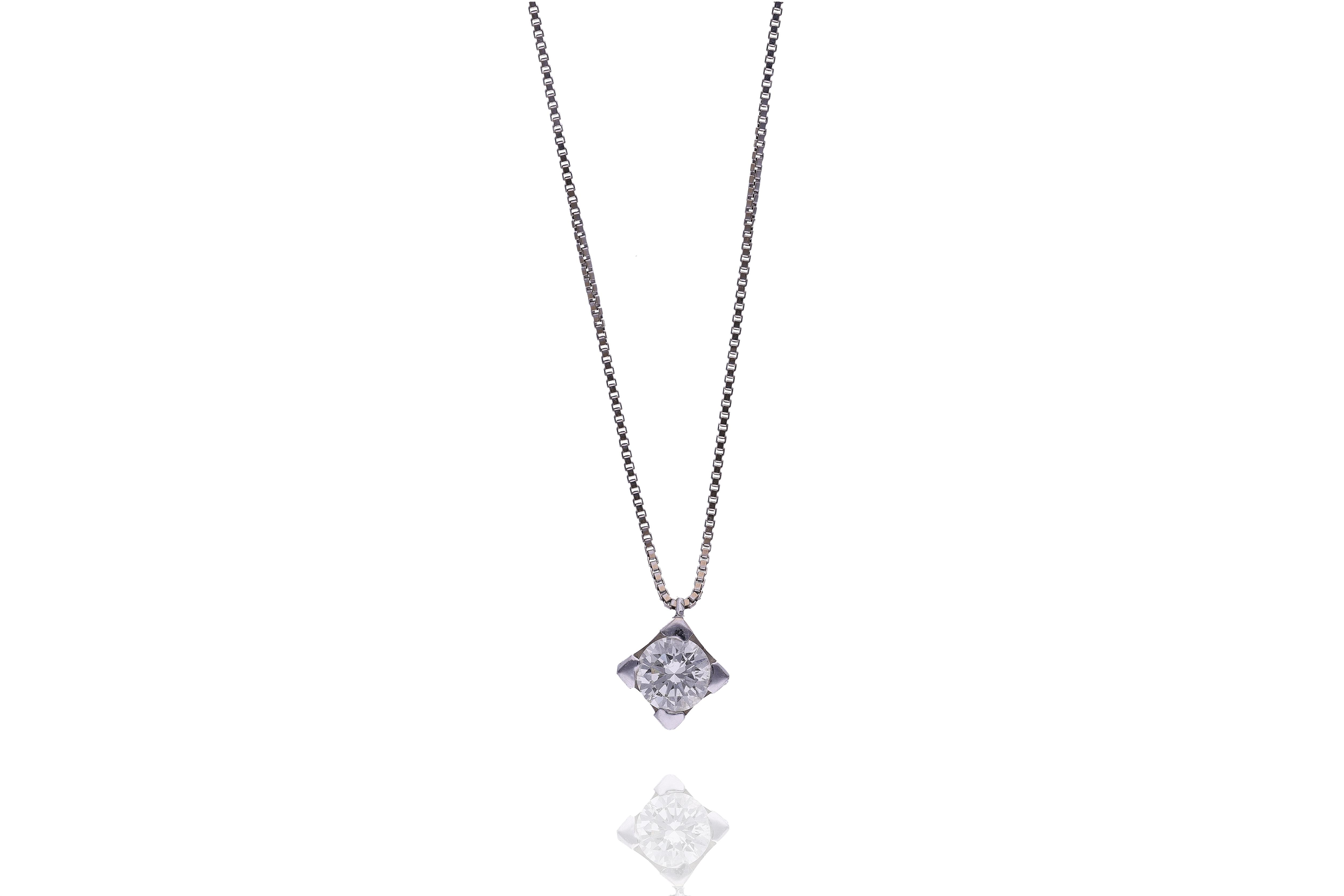 Collana con diamante - Asta Preziosi Online
