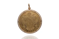 Ciondolo con 4 Ducati Austria - Asta Preziosi Online Ciondolo con 4 Ducati Austria - Asta Preziosi Online