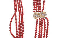 Collana di coralli e diamanti - Asta Preziosi Online Collana di coralli e diamanti - Asta Preziosi Online
