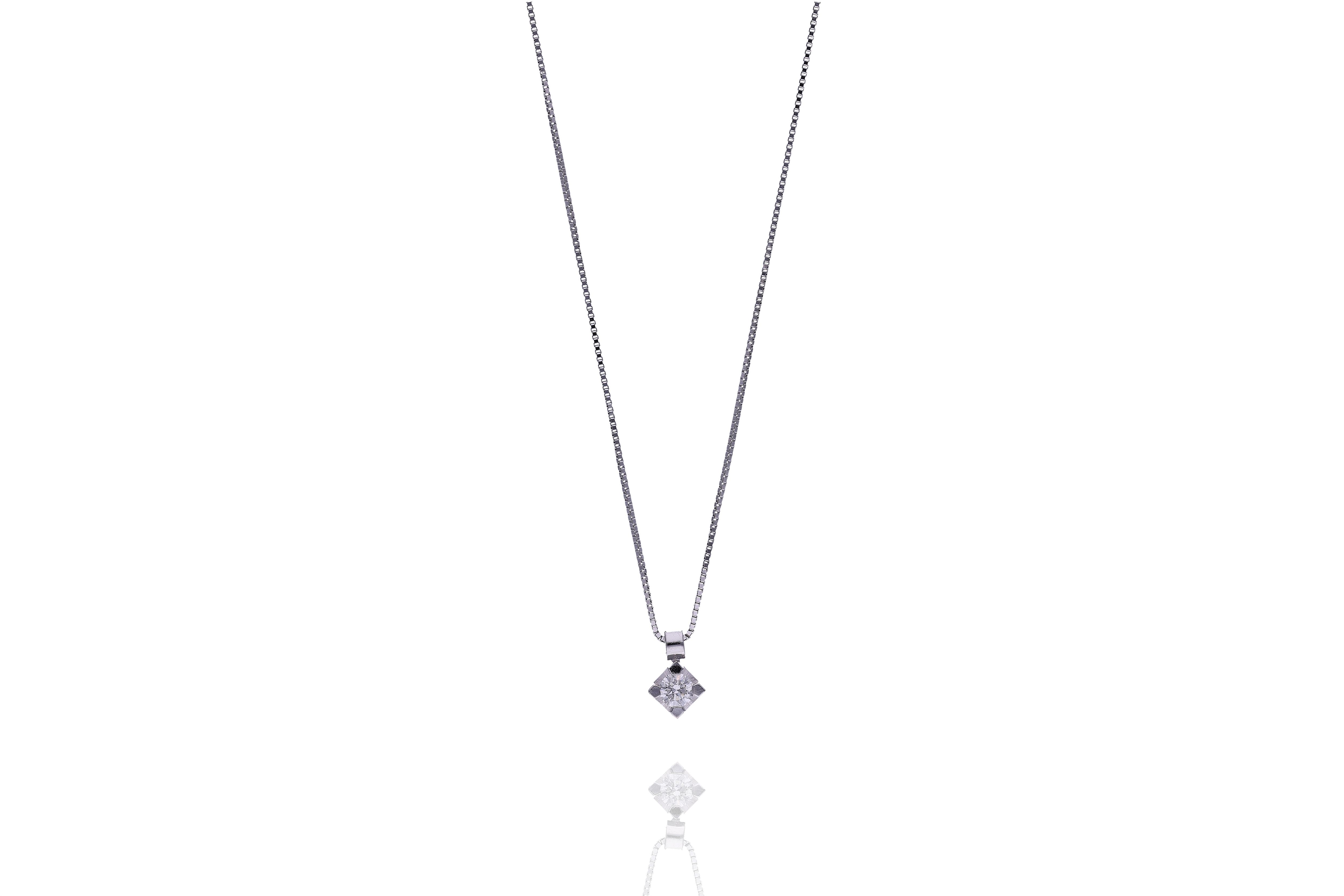 Collana con diamante - Asta Preziosi Online