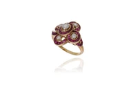 Anello con diamanti e pietre - Asta Preziosi Online