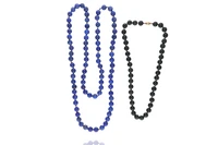 Due collane con lapislazzuli e giada nefrite - Asta Preziosi Online