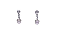 Orecchini con perle coltivate e pietre - Asta Preziosi Online