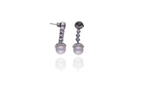 Orecchini con perle coltivate e pietre - Asta Preziosi Online