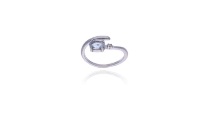 Anello con diamante e pietra - Asta Preziosi Online