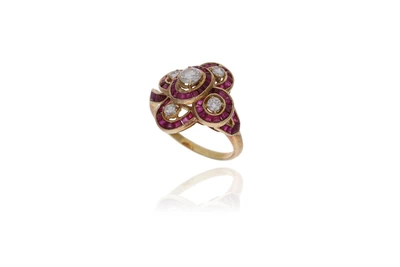 Anello con diamanti e pietre - Asta Preziosi Online