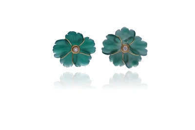 Orecchini con diamanti e quarzi - Asta Preziosi Online