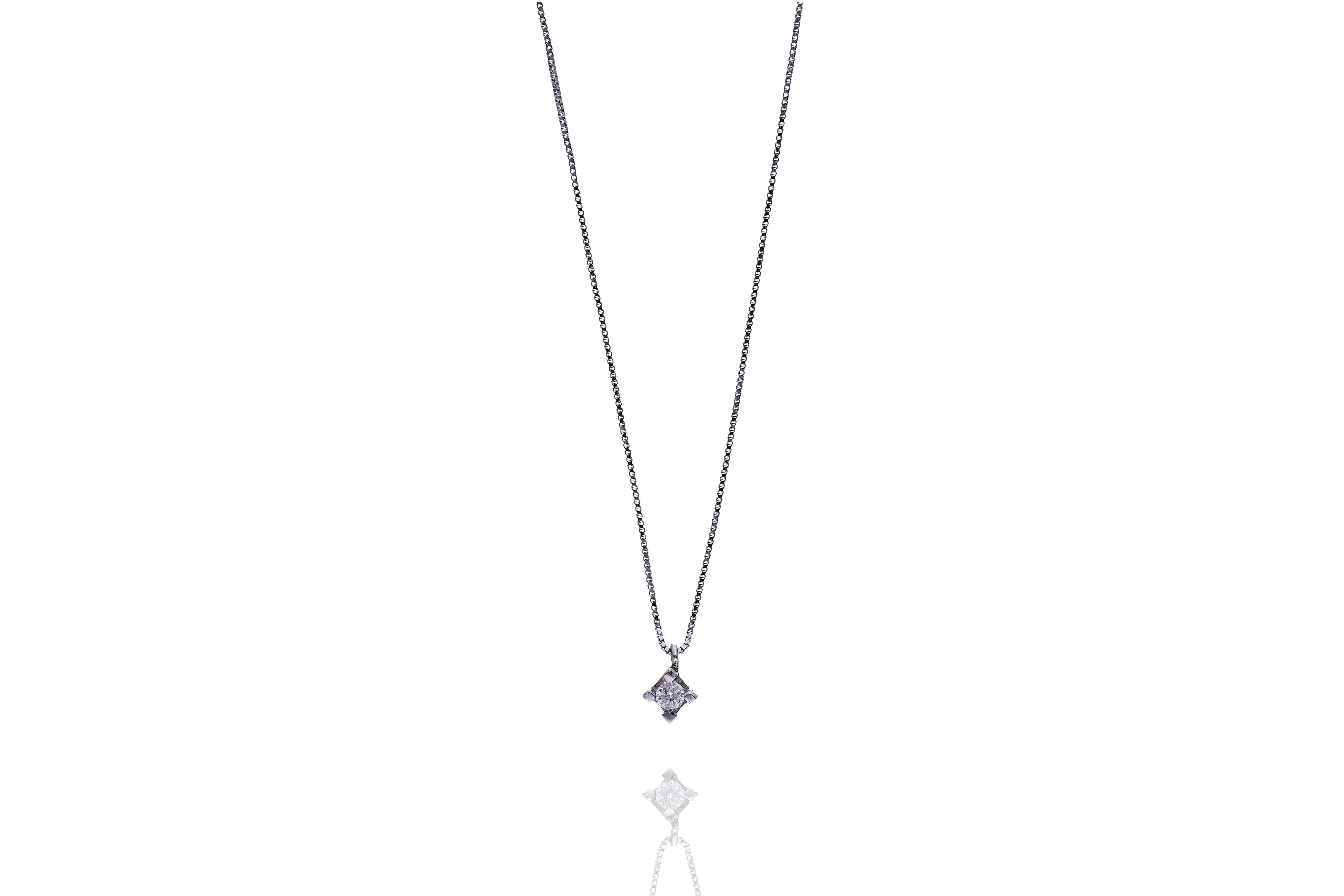 Collana con diamante - Asta Preziosi Online