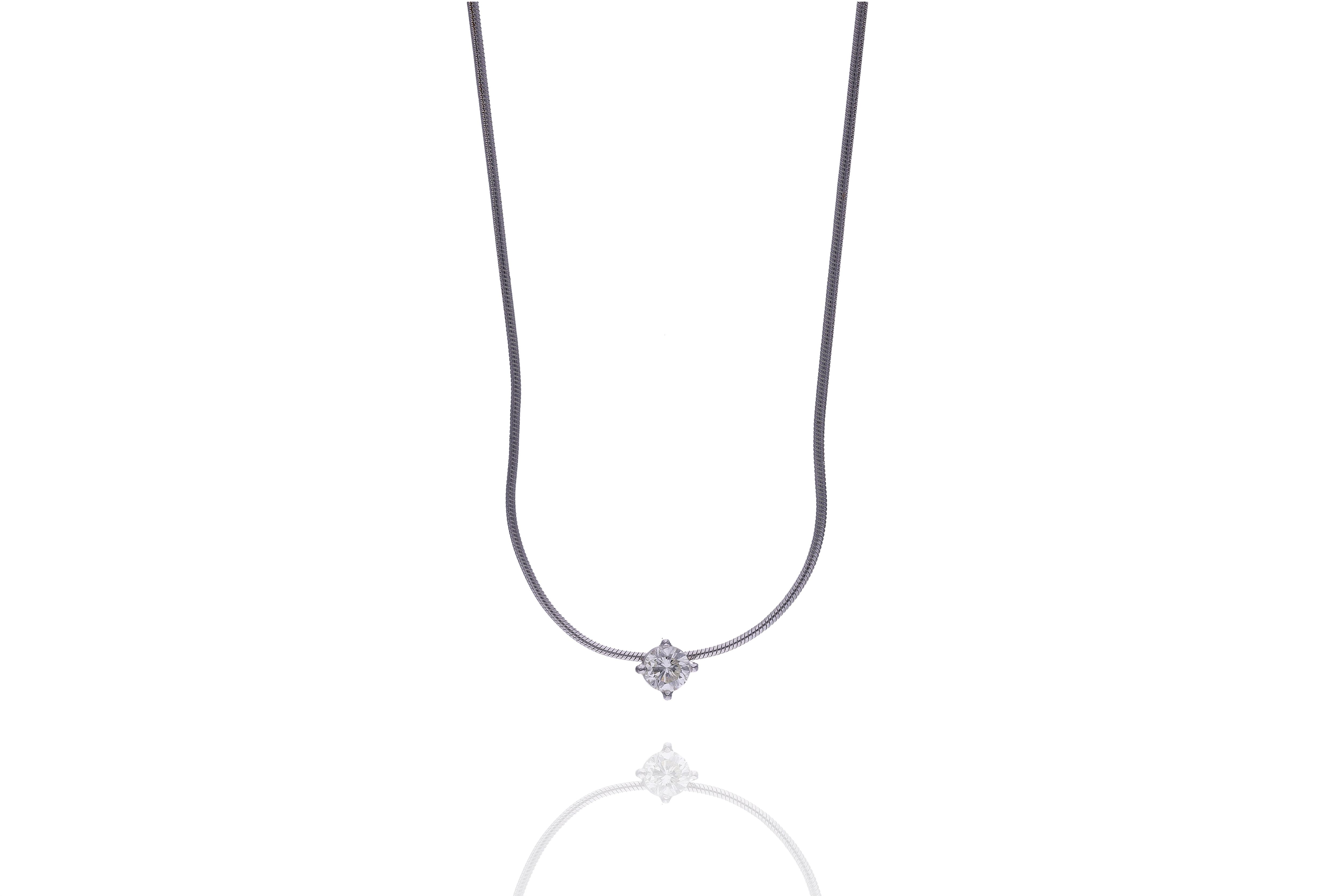 Collana con diamante - Asta Preziosi Online
