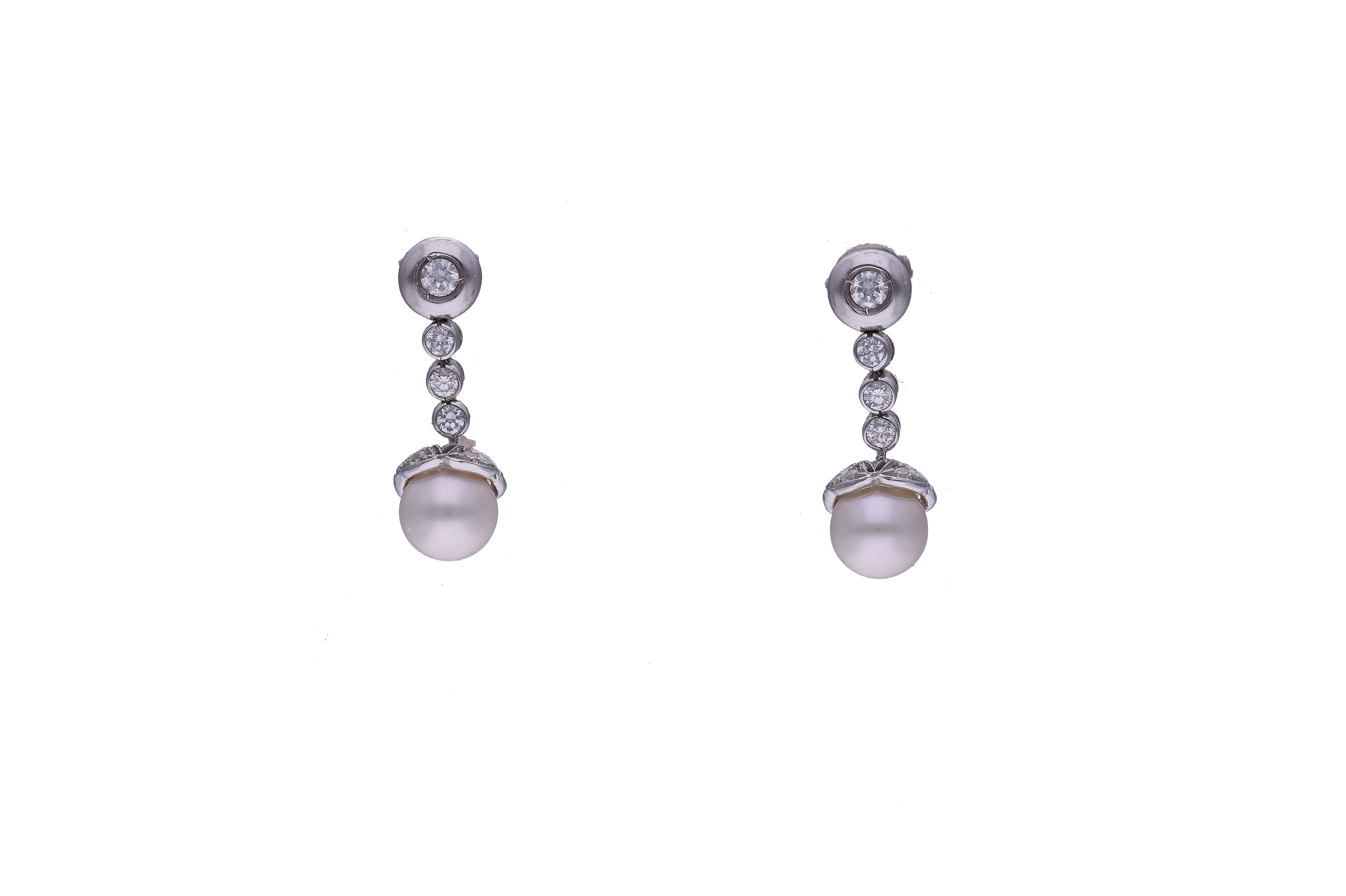 Orecchini con perle coltivate e pietre - Asta Preziosi Online