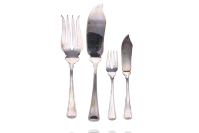 Servizio di posate da pesce in argento - Asta Preziosi Online