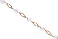 Bracciale ed orecchino con perle coltivate e pietra - Asta Preziosi Online