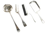 Mestolo, pinza e raccogli briciole in argento - Asta Preziosi Online