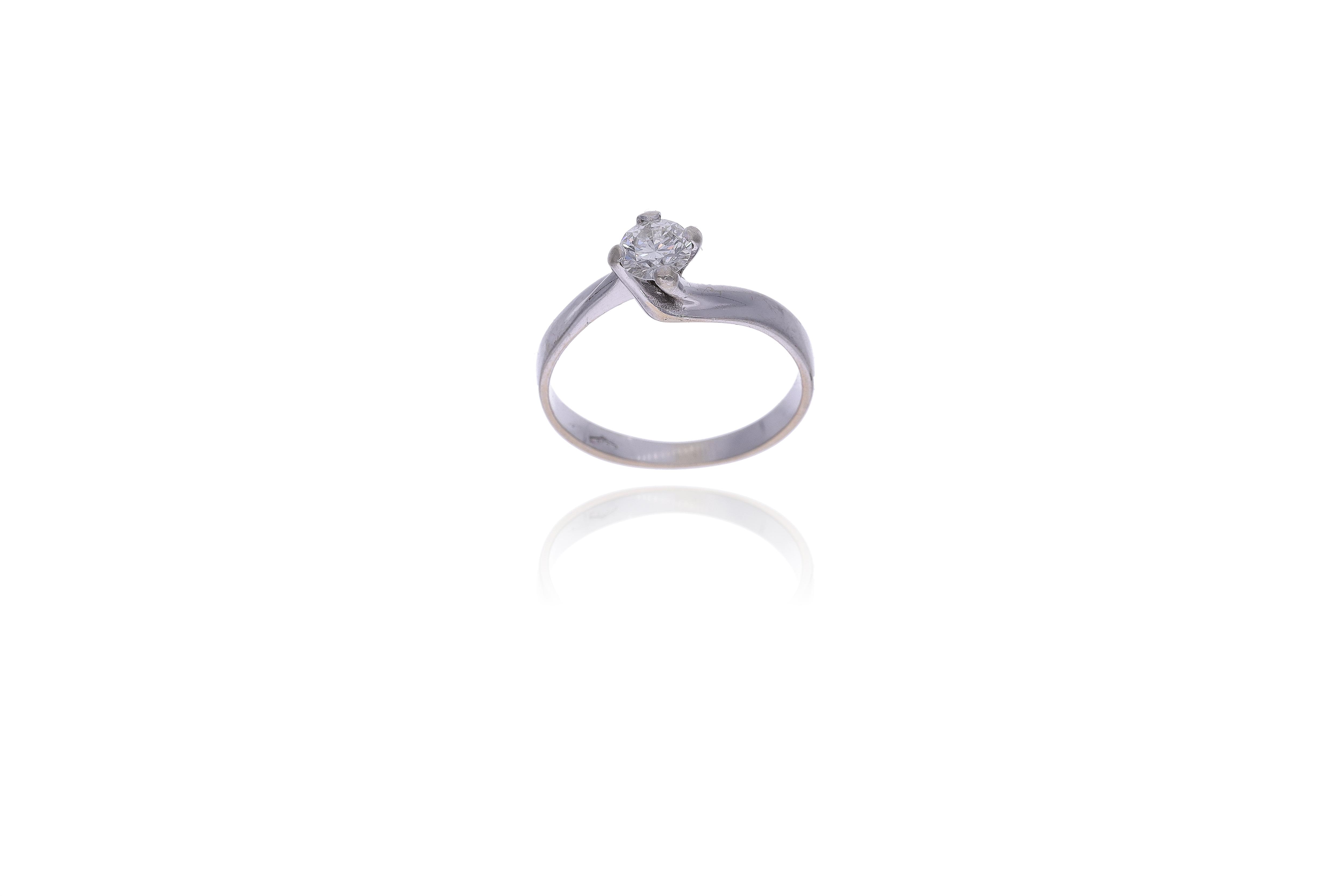 Anello con diamante - Asta Preziosi Online