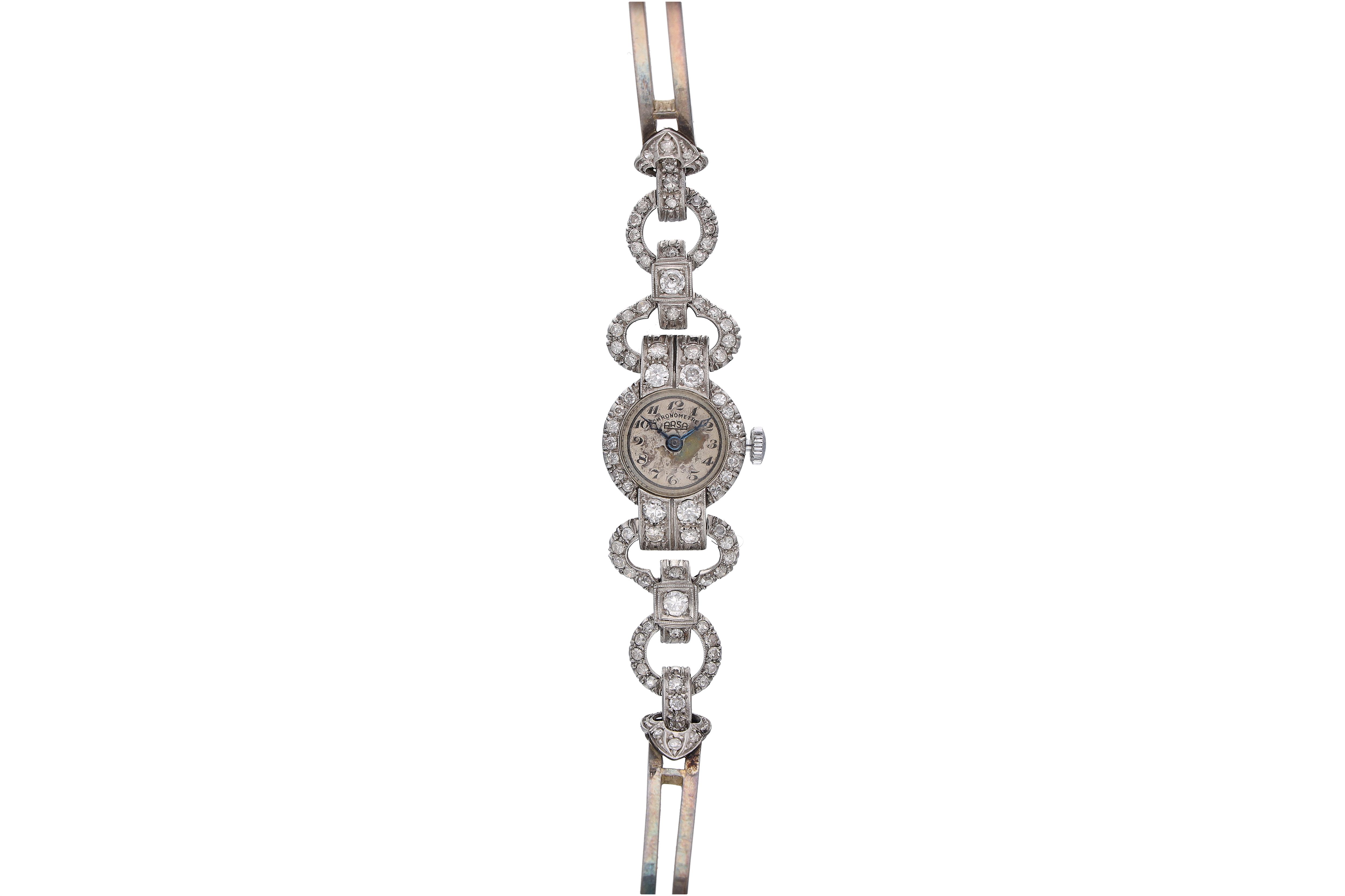 Arsa, orologio in oro e platino con diamanti - Asta Preziosi Online
