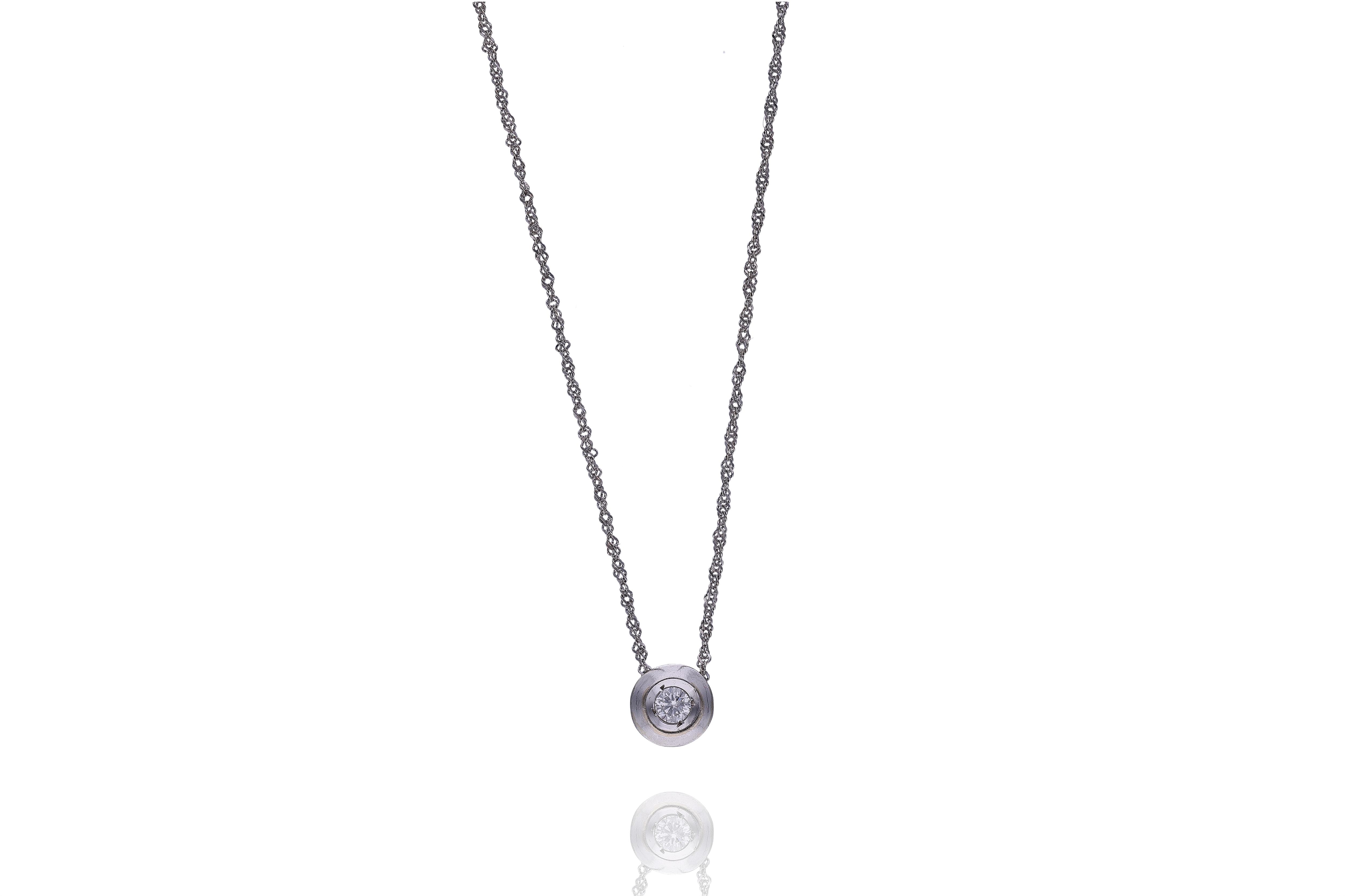 Collana e ciondolo con diamante - Asta Preziosi Online