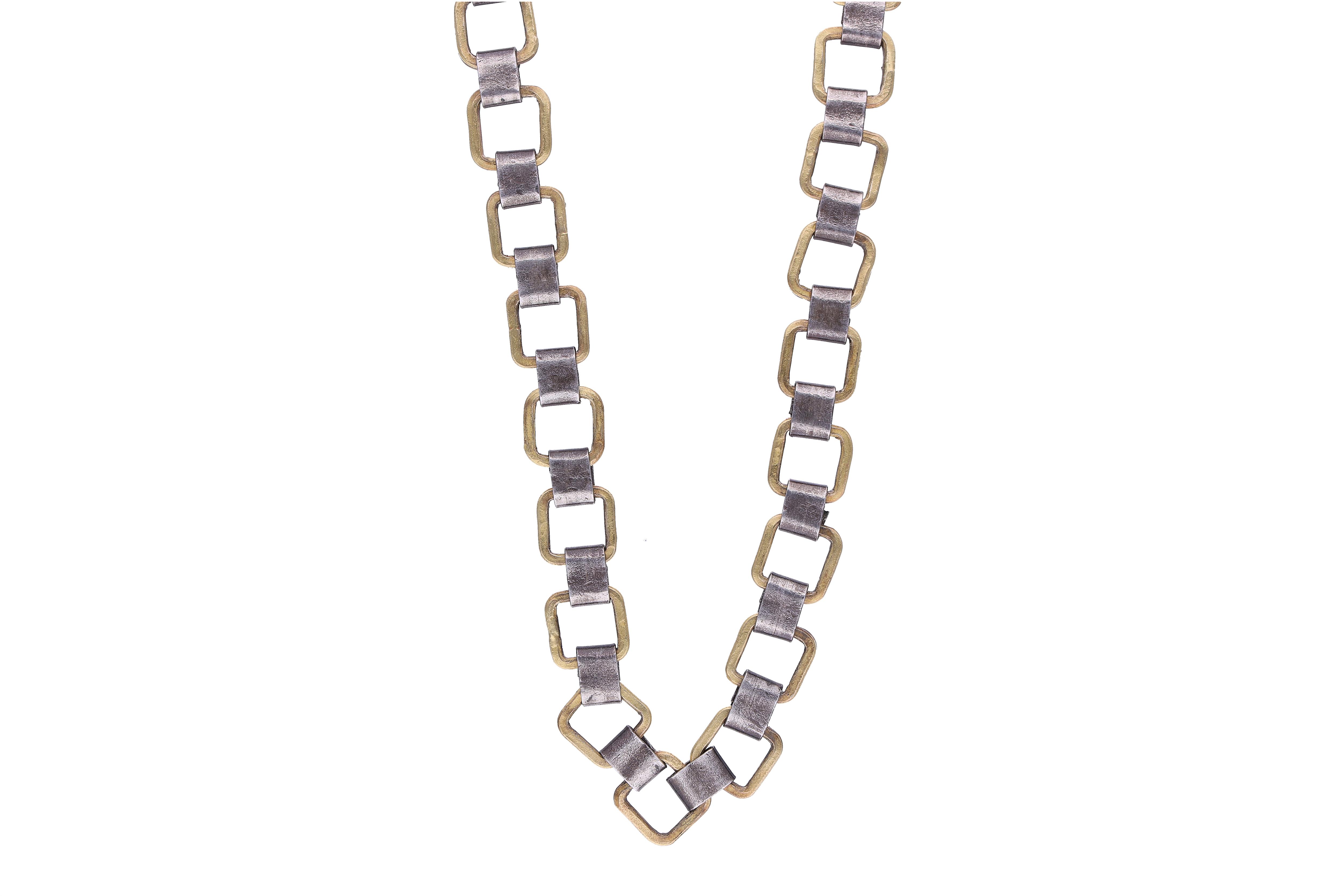 Massimo Maria Melis, collana in oro ed argento - Asta Preziosi Online