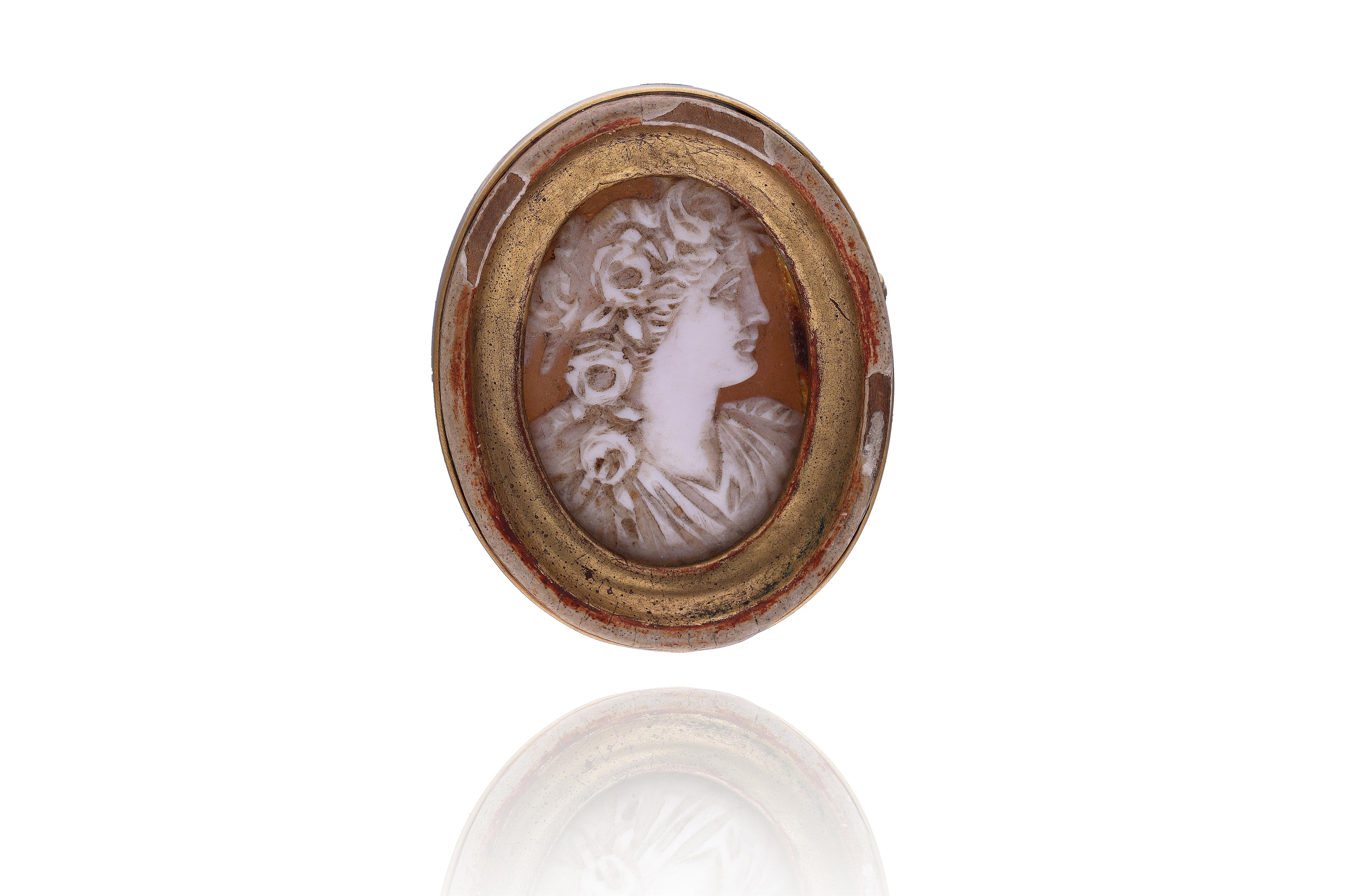 Massimo Maria Melis, spilla con cammeo - Asta Preziosi Online