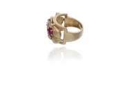 Anello con zaffiro, quarzo e pietre - Asta Preziosi Online