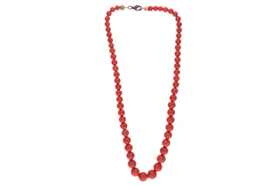 Collana con sfere di corallo - Asta Preziosi Online
